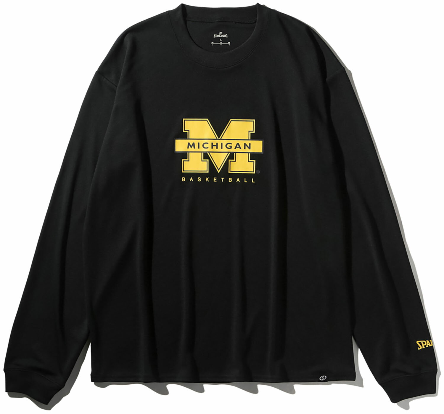 【11月20日から 最大4％OFFクーポン＆P最大10倍】 スポルディング SPALDING バスケット ロングスリーブ T シャツ ミシガン バスケットボール SMT25141M