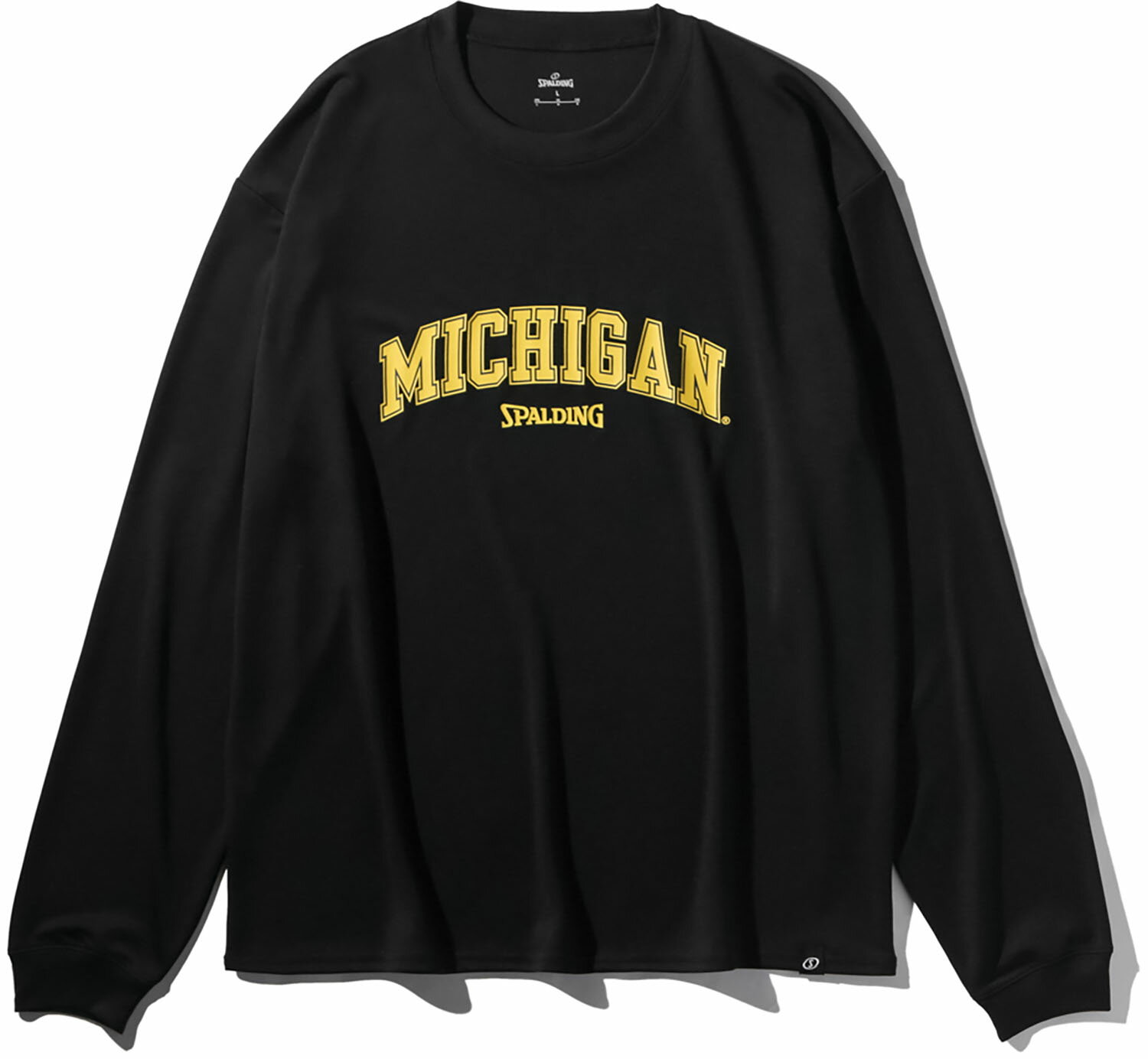 【11月20日から 最大4％OFFクーポン＆P最大10倍】 スポルディング SPALDING バスケット ロングスリーブ T シャツ ミシガン アーチロゴ フロント SMT25142M