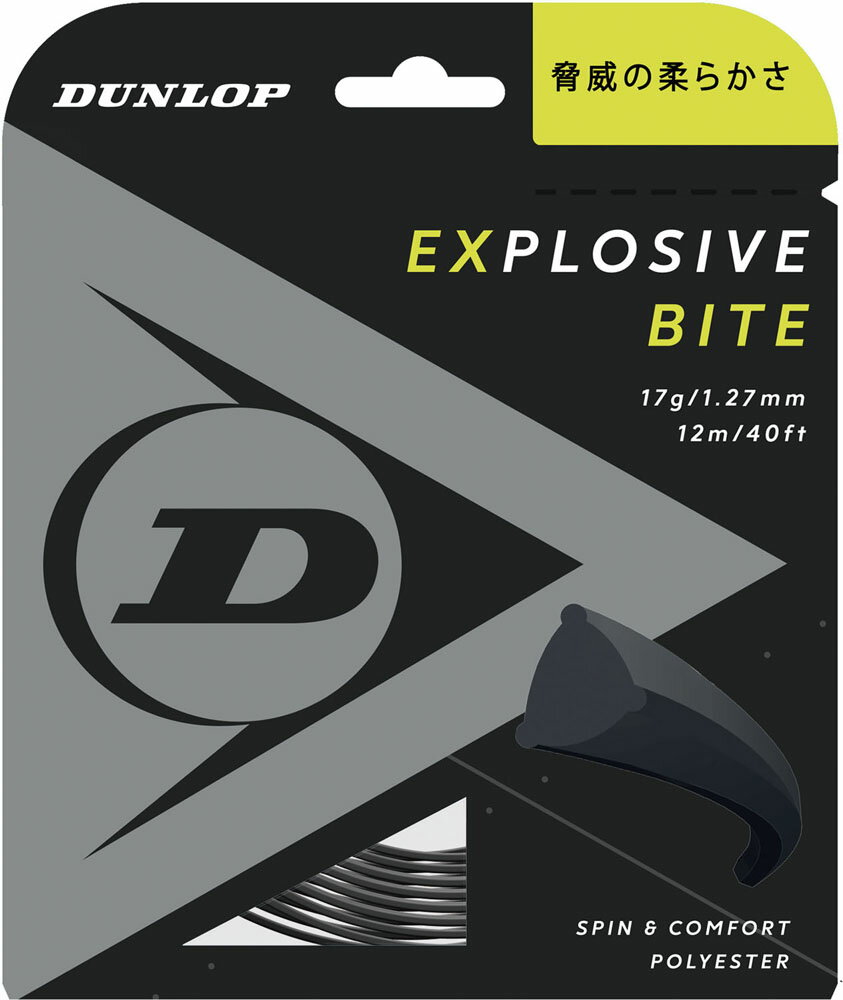  DUNLOP ダンロップテニス テニス テニス ストリング ポリエステル系 モノフィラメント エクスプロッシブ バイト 12m DST11011 079