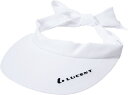 【GW期間限定5月6日まで!P最大10倍】 ルーセント LUCENT テニス Ladies サンバイザー ホワイト 白 女性 帽子 日除け 日焼け防止 熱中症対...
