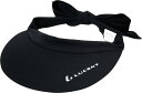 【GW期間限定5月6日まで!P最大10倍】 ルーセント LUCENT テニス Ladies サンバイザー ブラック 黒 女性 帽子 日除け 日焼け防止 熱中症対...