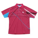 【5月18日 P最大10倍】 ルーセント LUCENT テニス Uni ゲームシャツ レッド 赤色 半袖シャツ Tシャツ UVカット メンズ レディース 男性用...