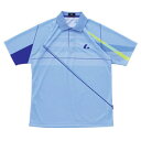 【5月18日 P最大10倍】 ルーセント LUCENT テニス Uni ゲームシャツ ライトブルー 半袖シャツ Tシャツ UVカット メンズ レディース 男性用...