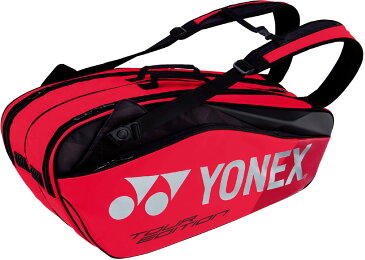 【ラッキーシール対象】Yonex（ヨネックス）テニスバッグラケットバッグ6 ラケット6本収納BAG1802Rフレイムレッド