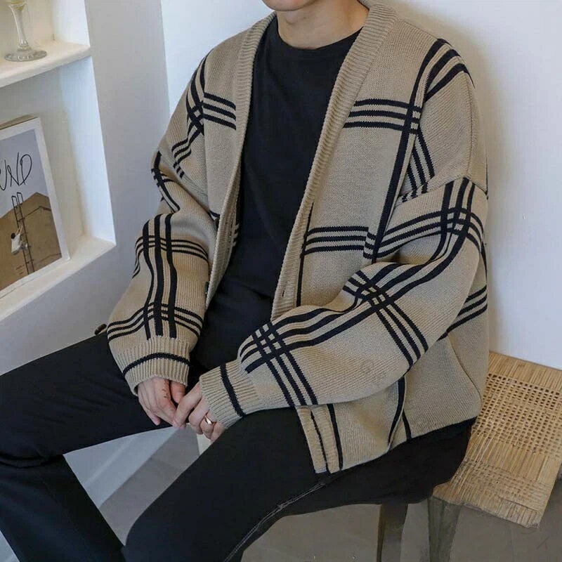 カーディガン メンズ 春 秋服 冬 おしゃれ 紳士服 ショート丈 チャック柄 上品 テーラード ゆったり ビジネス スプリングコート アウター 韓国風 無地 防風 防寒 長袖 カジュアル 普段着 通勤対応 人気 男性用ファッションアイテム