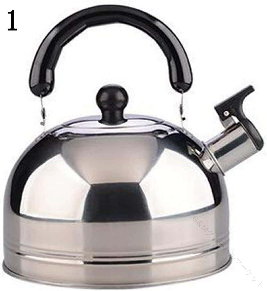 広口ケトル ステンレス 2L 軽量 耐熱ハンドル ヤカン ストーブ対応 キャンプ ティーポット クッキング..