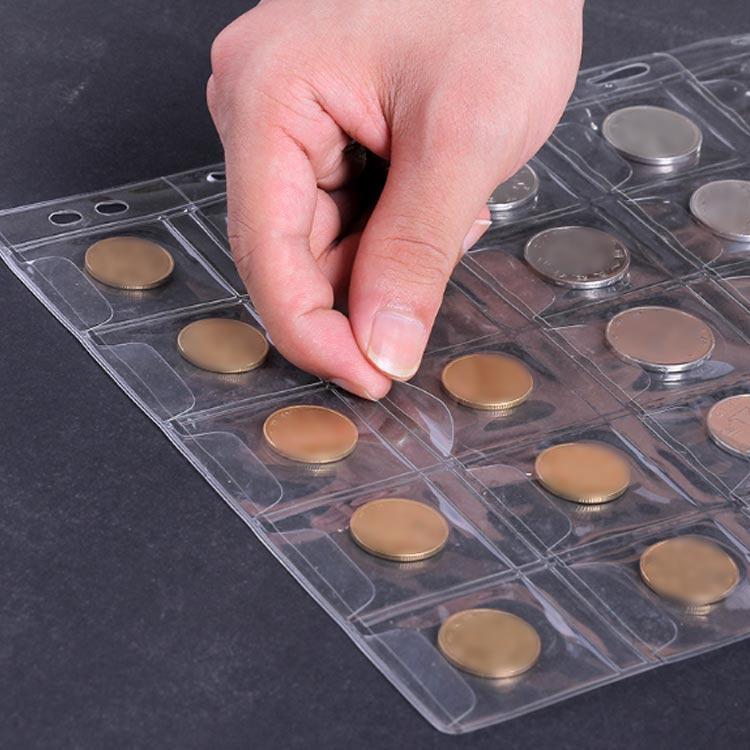 G＆Mグローバルマーケットの紙幣 硬貨 コレクションケース 大容量 記念硬貨 お札 古銭 お金 収集 コイン 保管 コレクションホルダー バインダー式 ディスプレイ コインアルバム 高耐久収納可能 書類整理も兼用｜アングル3