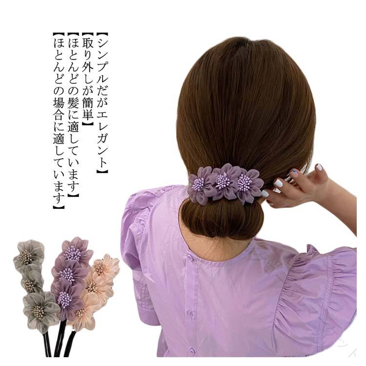お団子 ヘアアレンジ お団子ヘアメーカー ヘアアクセサリー ゴム お花 リボン シニヨン 髪飾り 髪留め 人気 簡単 バレエ ファッション おだんご 可愛い ワイヤー お団子ドーナツ ヘアセット 髪型アレンジ用品