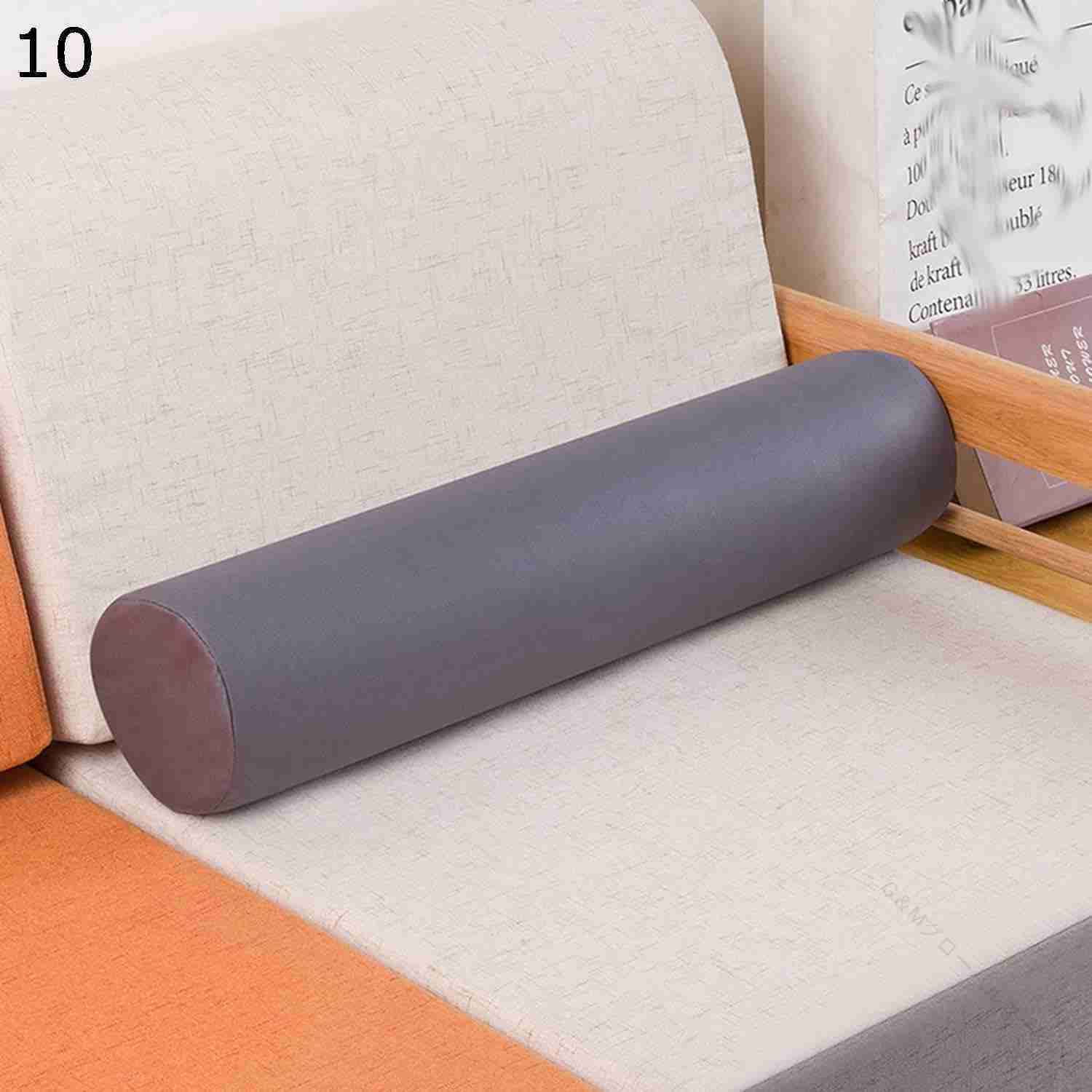 円柱クッション ソファー用 背もたれ 高密度スポンジ 円筒形まくら 肘置きクッション 長枕 寝る枕 足枕..