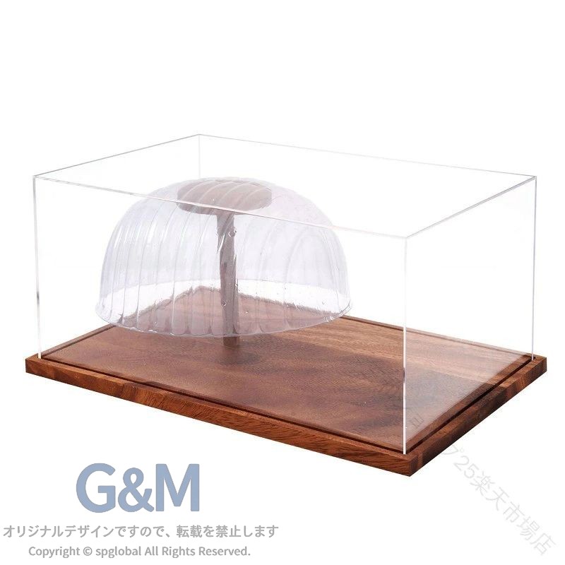 【製品概要】: お気に入りのキャップを美しく飾るために設計された、透明度の高いアクリル製野球帽ディスプレイケースです。【主な機能】: 大切な帽子をホコリや汚れから守りながら、いつでも眺められるクリアなショーケースとして機能します。【型崩れ防止】: 内部に一体型のキャップシェイパー（型崩れ防止スタンド）を備えており、帽子の美しいフォルムを維持したまま保管できるケースです。【素材】: 温かみのある木目調の長方形ウッドベースを採用した、木製台座付きキャップケースで、どんなインテリアにもに調和します。【利便性】: 面倒な組み立てが一切不要な一体型シェルデザインを採用しており、箱から出してすぐに使えるディスプレイケースです。ご購入前のご案内▼本店の玩具類製品は5歳以上のお子様向けです。使用時には必ず大人の監視が必要です。● サイズについて：スタッフ間で測り方を統一していますが、実寸に1〜3cmの誤差がある場合がありますのでご了承ください。● 商品の色は、撮影時の光やモニターによって異なる場合がありますのでご注意ください。● 生地特性により匂いが感じられることがありますが、数日で気にならなくなります。● 他店舗と在庫を共有しているため、受注後に欠品となる場合があります。▼出荷前には全て検品を行っておりますが、万が一商品に不具合があった場合は、お問い合わせフォームよりご連絡くださいますようお願い申し上げます。営業日に対応いたしますのでご安心ください。 【】 .アクリルディスプレイケースは、透明カバー、木製ベース、帽子ケース、防塵、収納ケース、ワンピース構造、平置き対応、形状保持、キャップスタンド付き、野球帽展示に適用したコレクション用品です。キャップ、帽子、野球帽、展示、保管、収納、ディスプレイ、コレクションケース、展示ボックス、見せる収納、インテリア、ホコリ対策におすすめの人気アイテムです。。 指定された配送時間は承っておりません。【三和ショップ25楽天市場店】