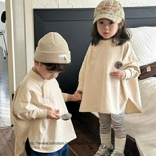 Rakuten - キッズ シャツ 長袖 Tシャツ 綿 カットソー 春秋 子供服 女の子 男の子 ベビー服 赤ちゃん 子ども服 80 90 100 110 120 130cm おしゃれ 可愛い 入園 入学 保育園 幼稚園 誕生日 プレゼント お出かけ