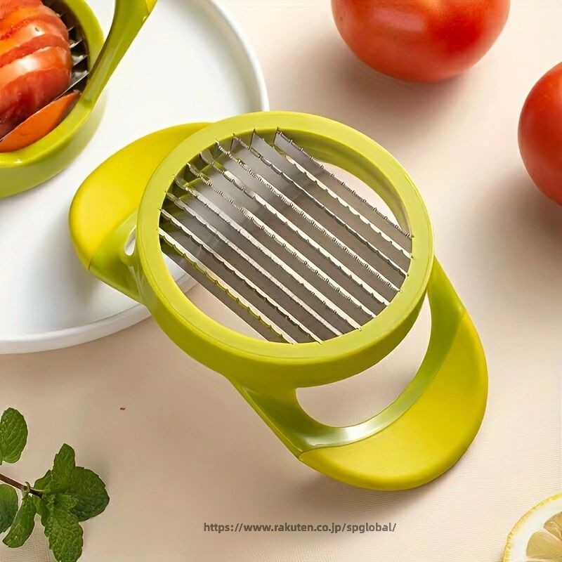 トマト スライサー ハンドル 付き ステンレス 製 多目的 フルーツ 野菜 カッター 家庭用 フード トラック 用 キッチン ガジェット spglobal-10038152 G&Mグローバルマーケット サンプル画像2
