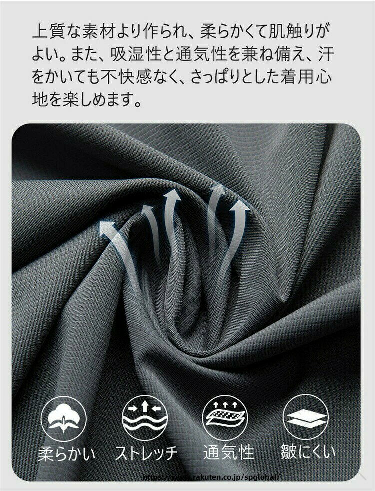 G&Mグローバルマーケットのセットアップ メンズ ゴルフウエア 上下セット スポーツウェア 半袖 ポロシャツ ゴルフパンツ ウエストゴム ストレッチパンツ カジュアル 長ズボン 薄手 接触冷感 涼しい ルームウェア｜アングル3