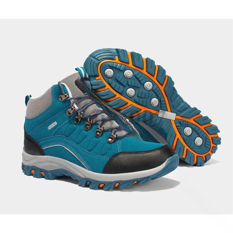 G&Mグローバルマーケットのトレッキングシューズ 登山靴 アウトドアシューズ メンズ レディース 防水 軽量 ハイカット 26cm おしゃれ トレッキング 幅広 4e ハイキングシューズ 防滑 耐磨耗 スニーカー 通気 遠足 滑｜アングル2
