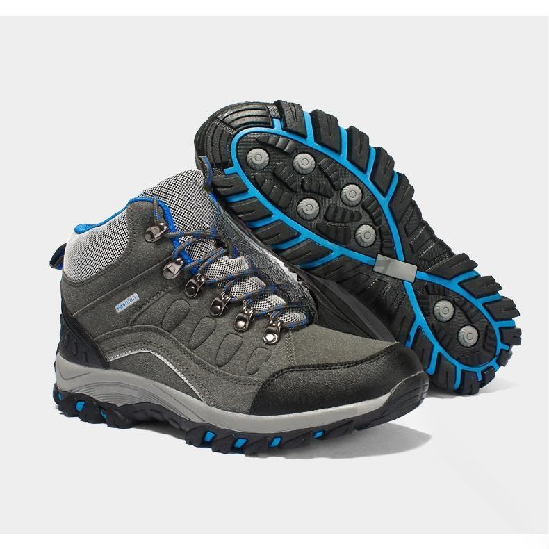 G&Mグローバルマーケットのトレッキングシューズ 登山靴 アウトドアシューズ メンズ レディース 防水 軽量 ハイカット 26cm おしゃれ トレッキング 幅広 4e ハイキングシューズ 防滑 耐磨耗 スニーカー 通気 遠足 滑｜アングル3