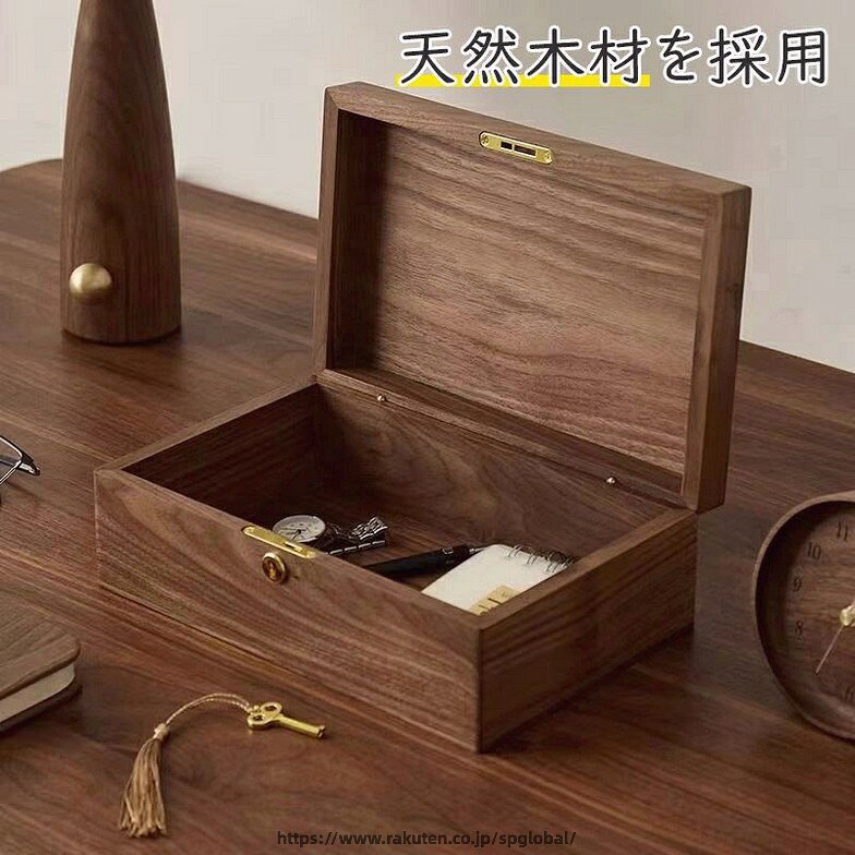 G&Mグローバルマーケットのウッドボックス 木製 小物入れ 木箱 アクセサリーケース ジュエリーボックス アンティーク レトロ 蓋付き 模様ガラス パターンガラス 収納ボックス おしゃれ かわいい 文具 眼鏡 インテリア｜アングル3