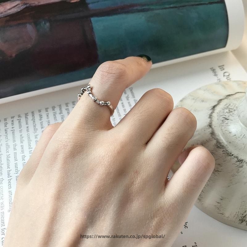 指輪 リング レディース アクセサリー オープンリング シルバー925 北斗七星 天体...
