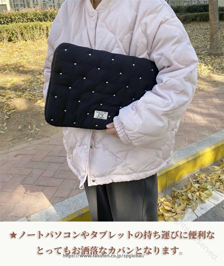 11~15.6インチ対応 PCケース PCスタンド クラッチバッグ パソコンケース パソコンスタンド かわいい バッグ 韓国風 ノートパソコン ブリ 2