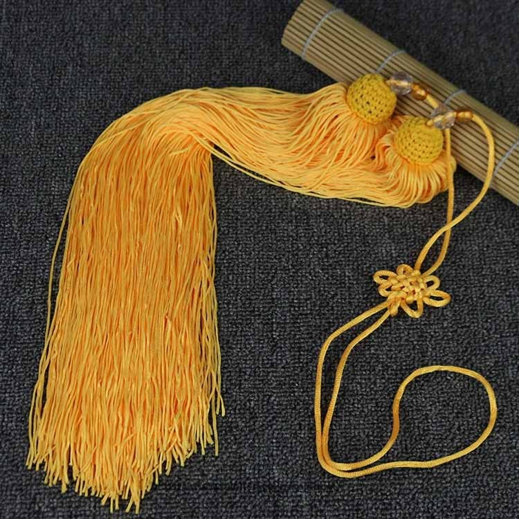 G&Mグローバルマーケットの剣房 太極拳剣 剣穂 全長95cm 太極拳剣 剣の房 長拳 剣 双剣 功夫 伝統拳 おしどり剣 団体演武 ふさ カンフー 白 黄 赤 黒｜アングル3