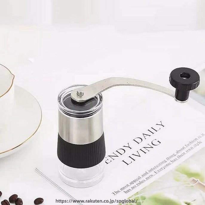 コーヒーミル 手動 手挽き ミニ型 ステンス製 旅行用 アウトドア コンパクト キャンプ セラミックカッター ステンスミル 滑らない 手挽きコーヒーミル ハイキング ハンドメイド コーヒーロースター 均一な粉末 高級 家庭用 spglobal-10046556 G&Mグローバルマーケット サンプル画像2