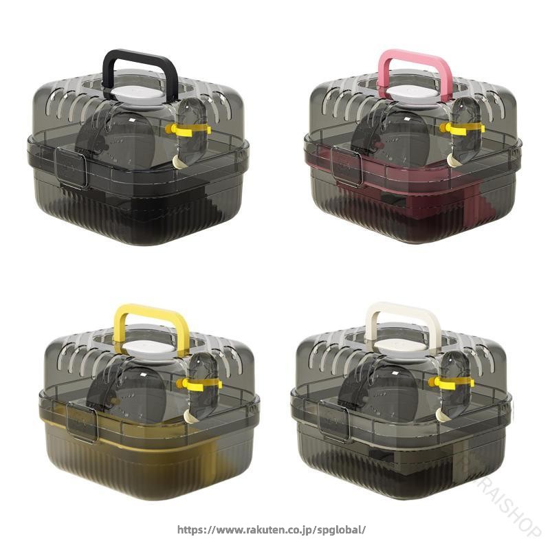 説明: サイズチャート: 25x22x19cm/9.84インチx8.66インチx7.48インチ パッケージに含まれるもの: ハムスターケージ1個、 走行輪1個、 1つのプラットフォーム、 水筒1本 注意: 手動測定とモニターの違いにより、若干の誤差が生じる場合があります。※本製品は、電波法令で定められている技術基準に適合していることを証明する技適マークが貼付されていない無線機器であり、日本国内で使用する場合は、電波法違反になる恐れがございます.ご使用の際には、十分ご注意下さいますようお願いいたします. 【原産国／製造国: 中国】 .ハムスター用持ち運びケージは小動物用キャリーケースとして通気性のあるデザインが特徴で、ジャービルやその他小型ペットにも最適です。軽量でコンパクト、折りたたみ可能な携帯用ケージは旅行用や避難用にも便利。安全設計と快適性を兼ね備え、室内外のペットハウスとして幅広く活用できます。おすすめの小動物用ケージとして人気の高い商品で、通気性、携帯性、安全性を重視したペット用容器です。。 指定された配送時間は承っておりません。【RAIRAISHOP】