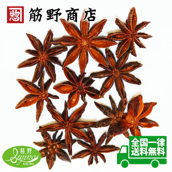 スターアニスホール(八角) 100g star anise ポイント消化 はっかく 大茴香 だいういきょう スパイス 中国カレー spice 香辛料