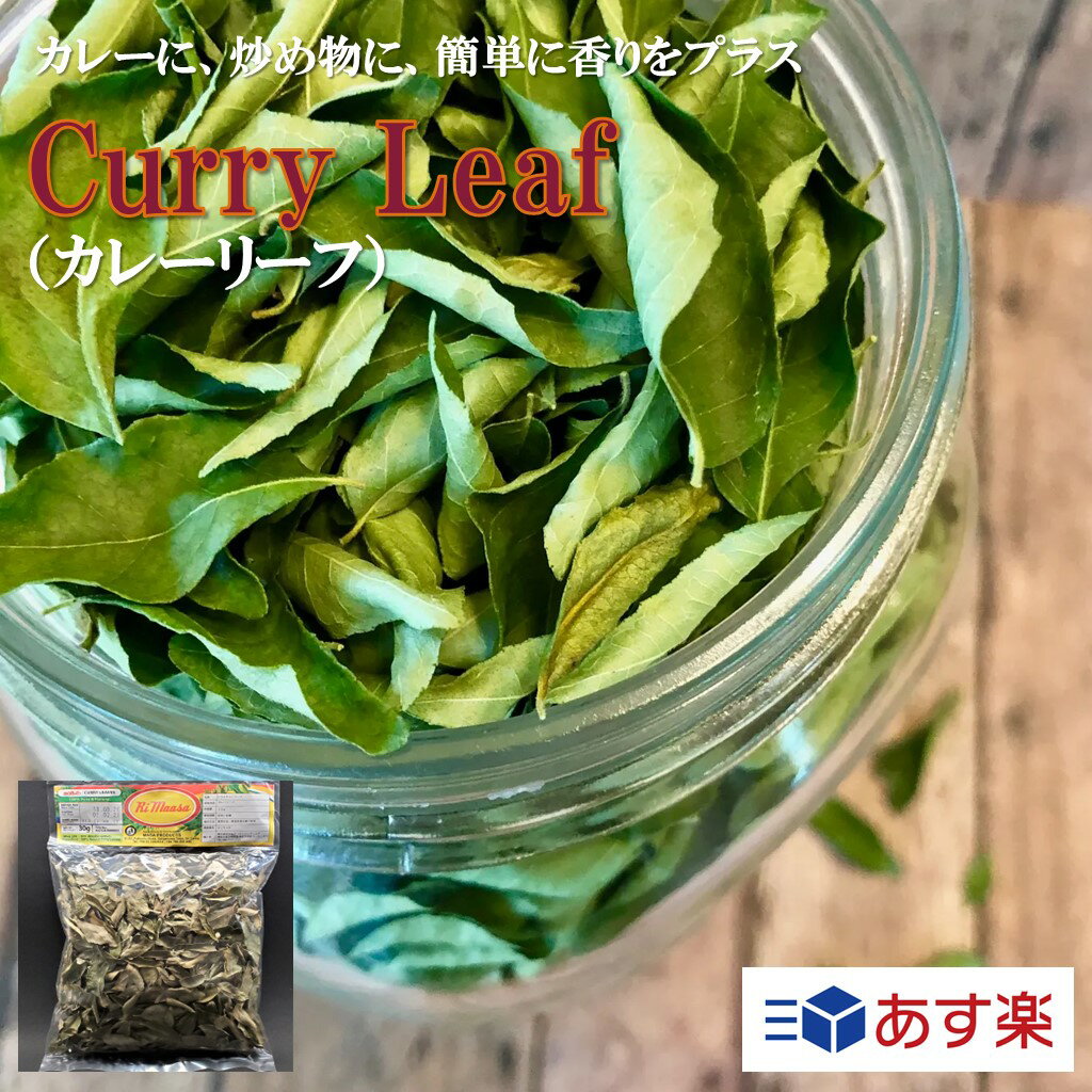 Curry Leaf カレーリーフ Karapincha カラピンチャ 30g スリランカ 直輸入 プレゼント ギフト スパイス ハーブ 香辛料 調味料 業務用 家庭用 あす楽 世田谷スパイスショップ