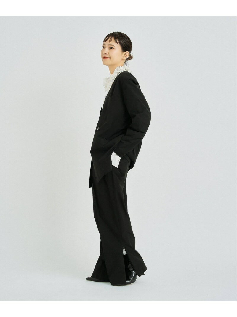 タフタカラーレスジャケット Spick & Span スピックアンドスパン ジャケット・アウター その他のジャケット・アウター ブラック【送料無料】[Rakuten Fashion]
