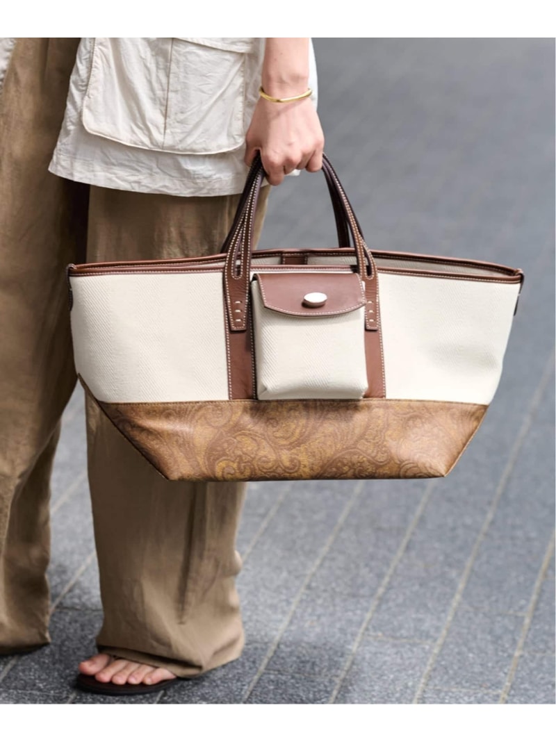 Rakuten - AVACATION/アヴァケーション LAND MUSTARD PAISLEY FRAMeWORK フレームワーク バッグ トートバッグ ブラウン【送料無料】[Rakuten Fashion]