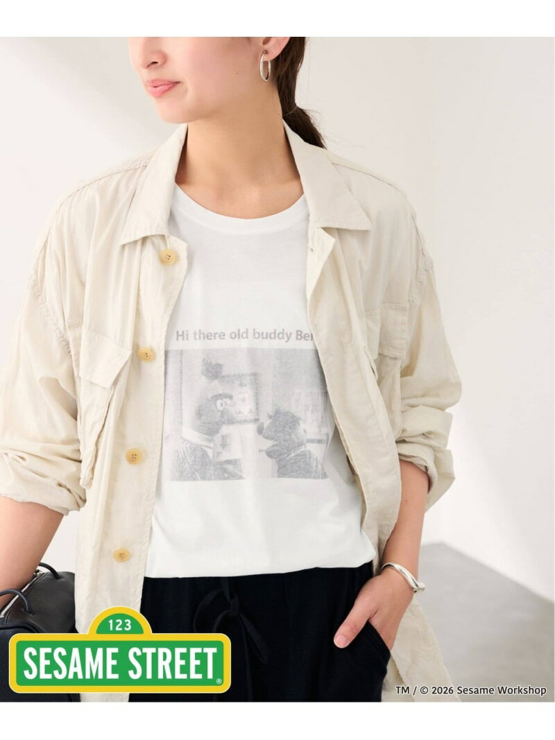Rakuten - ST.JOHNS 3RD CLUB/セントジョンズサードクラブ セサミストリート ロンT FRAMeWORK フレームワーク トップス カットソー・Tシャツ ホワイト【送料無料】[Rakuten Fashion]
