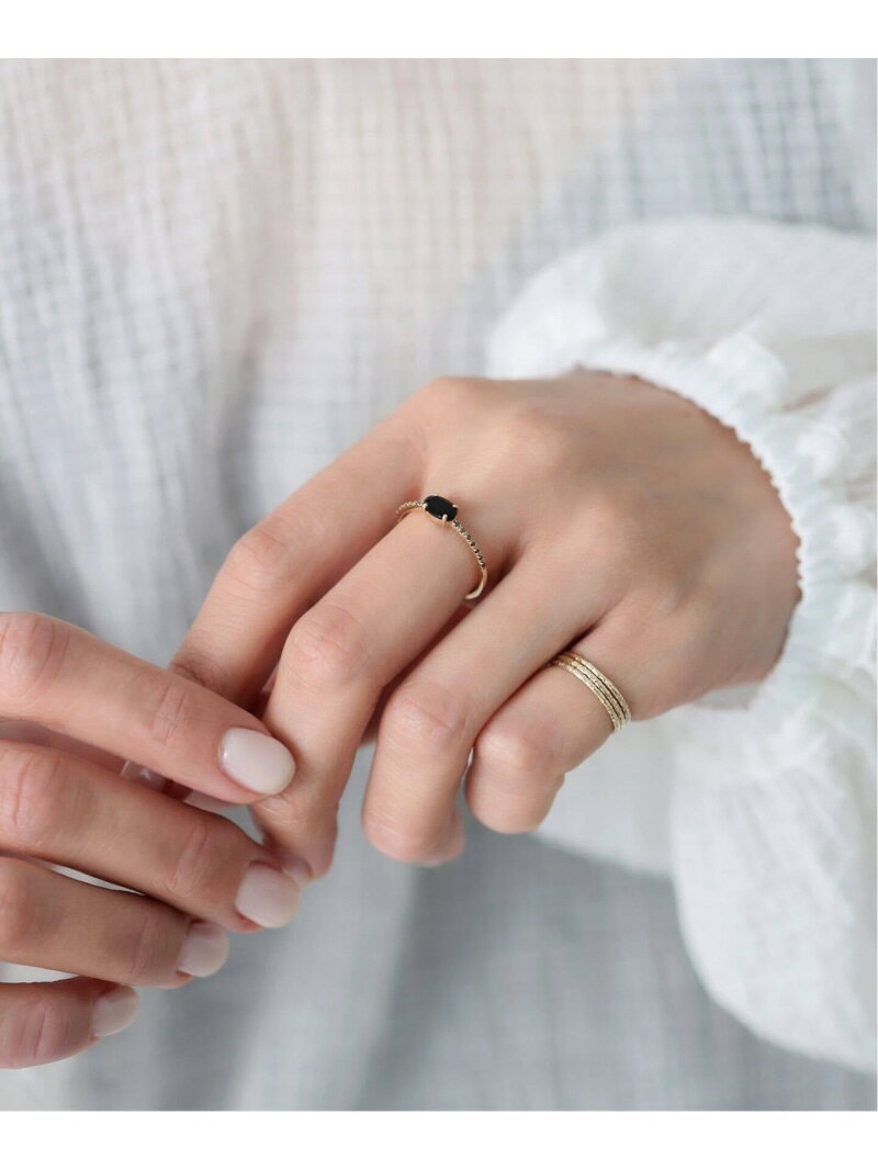 オーバルオニキスメレブラックダイヤ...