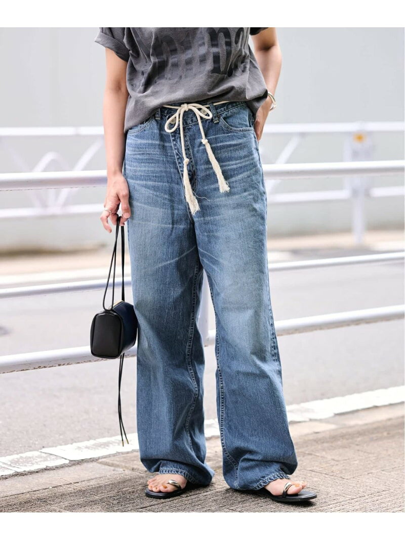 ≪予約≫BIG JOHN*BETTER THAN GOOD SLEEK WIDE LEG デニム FRAMeWORK フレームワーク パンツ ジーンズ・デニムパンツ ブルー*