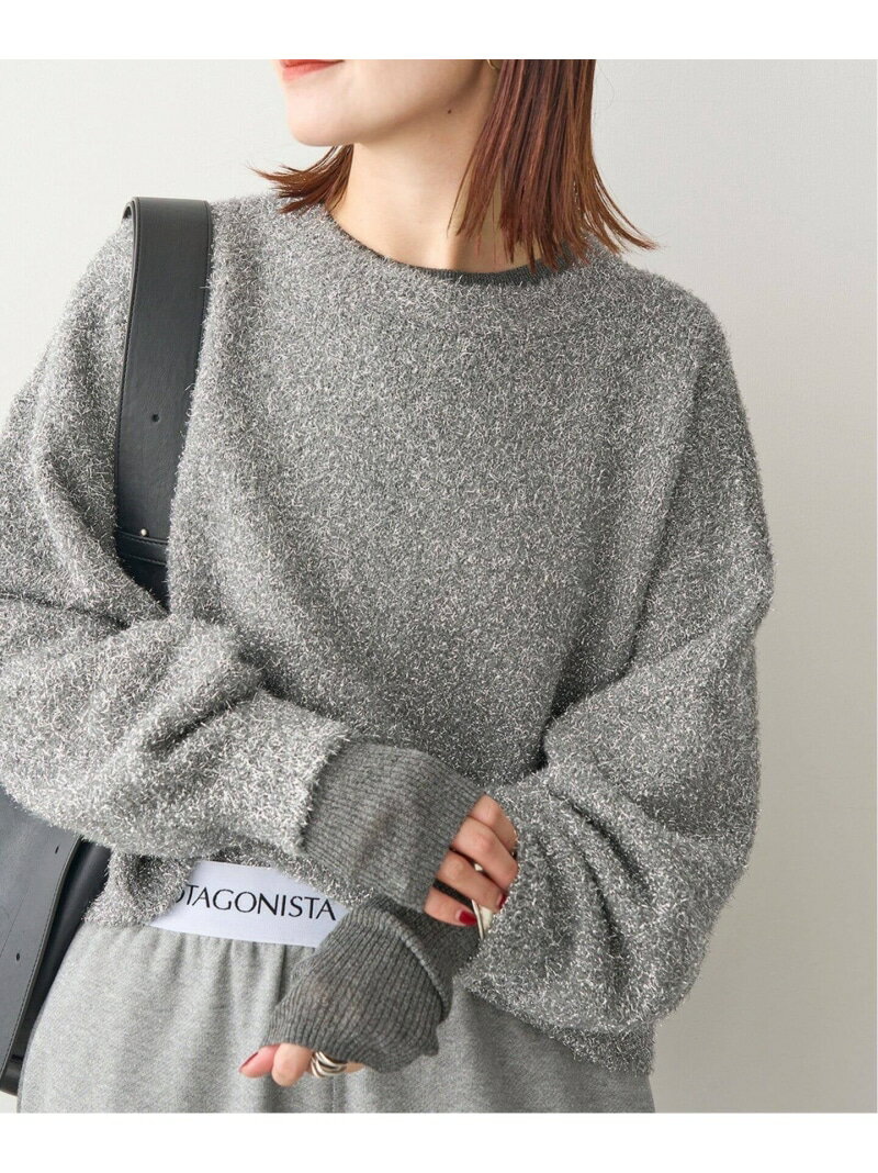 《予約》ラメ ショートニット プルオーバー Spick & Span スピックアンドスパン トップス ニット シルバー ゴールド【先行予約】*【送料無料】[Rakuten Fashion]のサムネイル