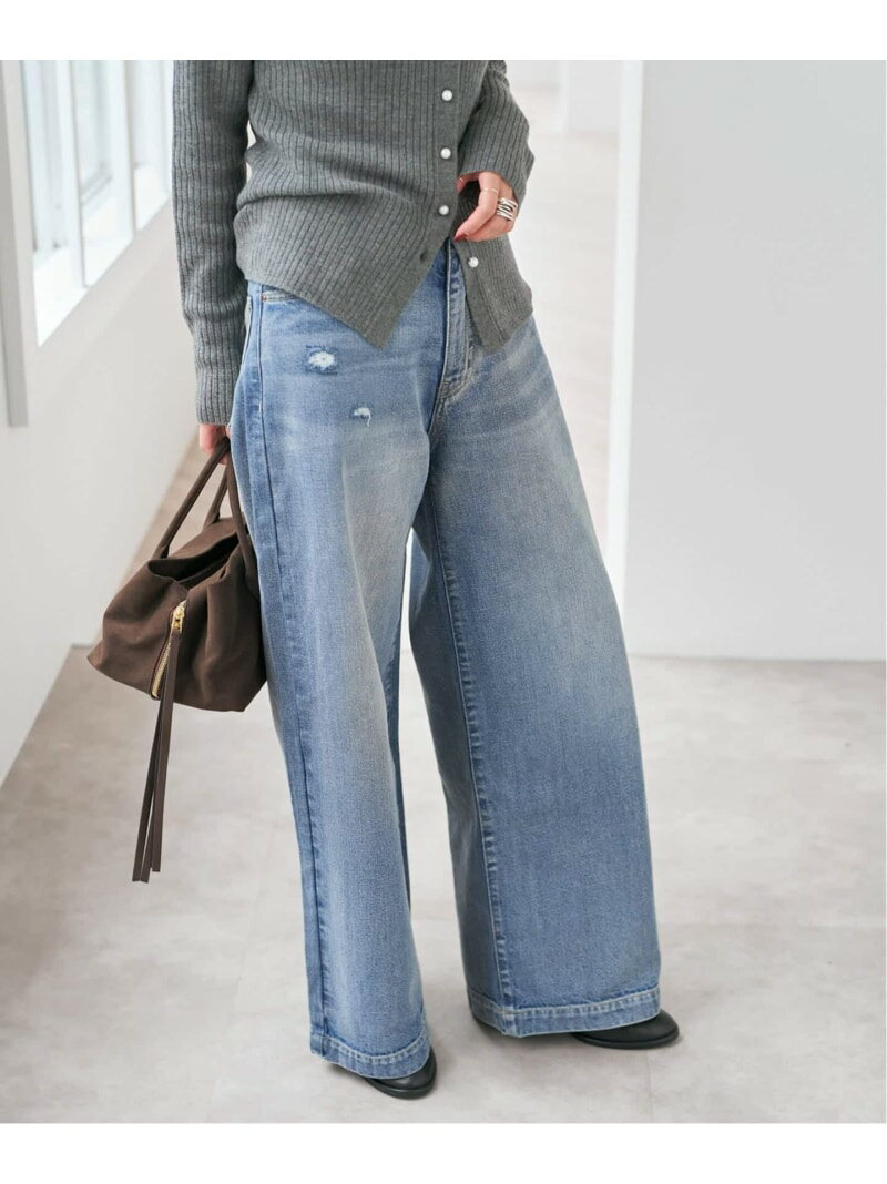 《追加3》 5 1/2 BAGGY DENIM Spick & Span スピックアンドスパン パンツ ジーンズ・デニムパンツ ブルー【送料無料】[Rakuten Fashion]のサムネイル