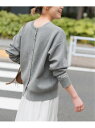 《WEB限定予約》2WAYスナップボタンロゴニット Spick & Span スピックアンドスパン トップス カーディガン ネイビー グレー【先行予約】*【送料...