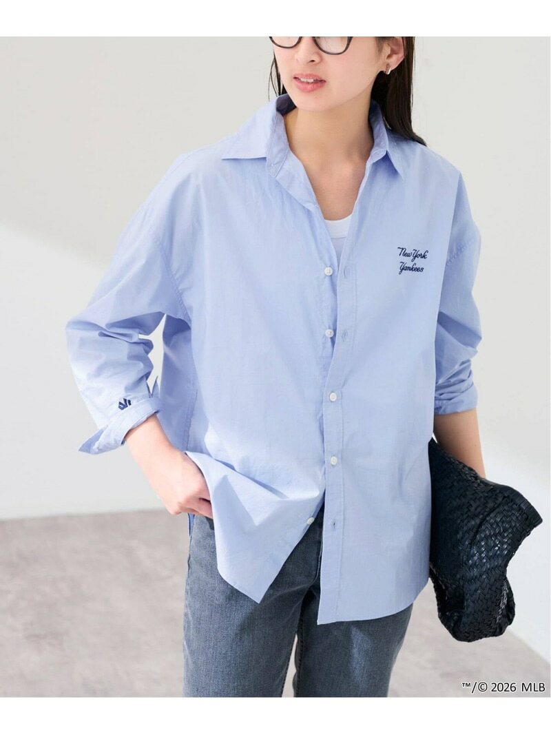 Rakuten - MEAN MACHINE AGE MLB 別注シャツ FRAMeWORK フレームワーク トップス シャツ・ブラウス ブルー【送料無料】[Rakuten Fashion]