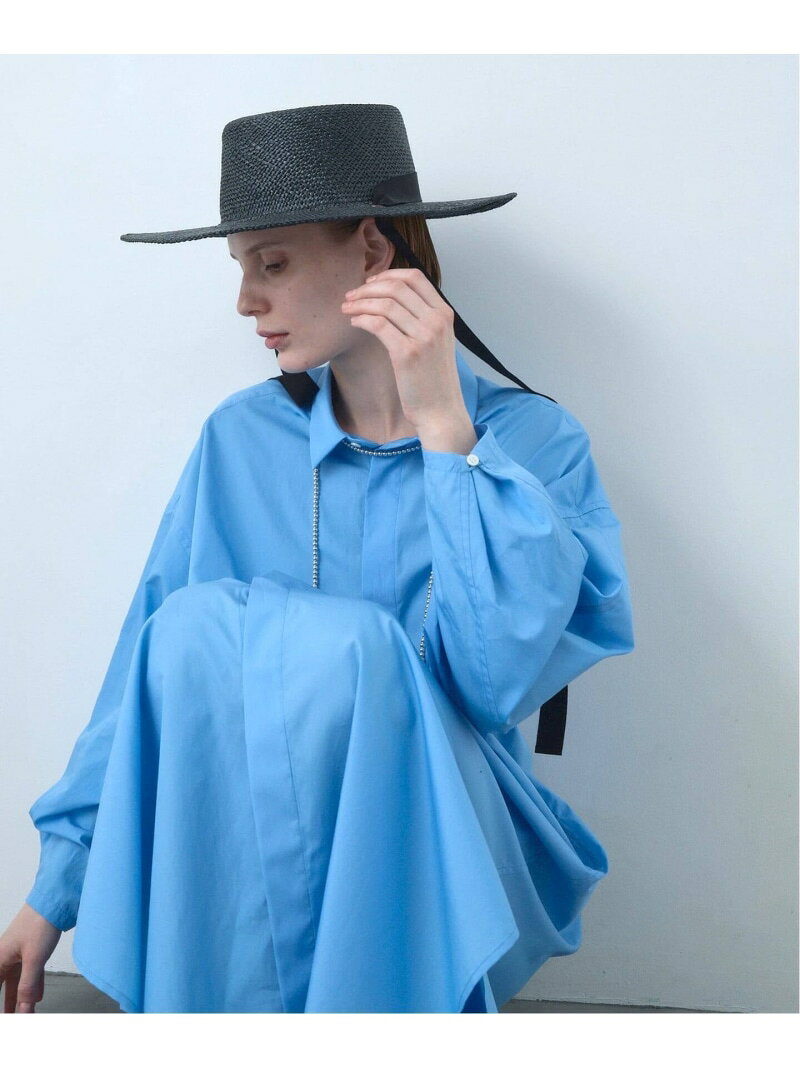 Rakuten - BIG Shirt Dress / ビッグシャツドレス CALMER スピックアンドスパン ワンピース・ドレス シャツワンピース ブルー【送料無料】[Rakuten Fashion]