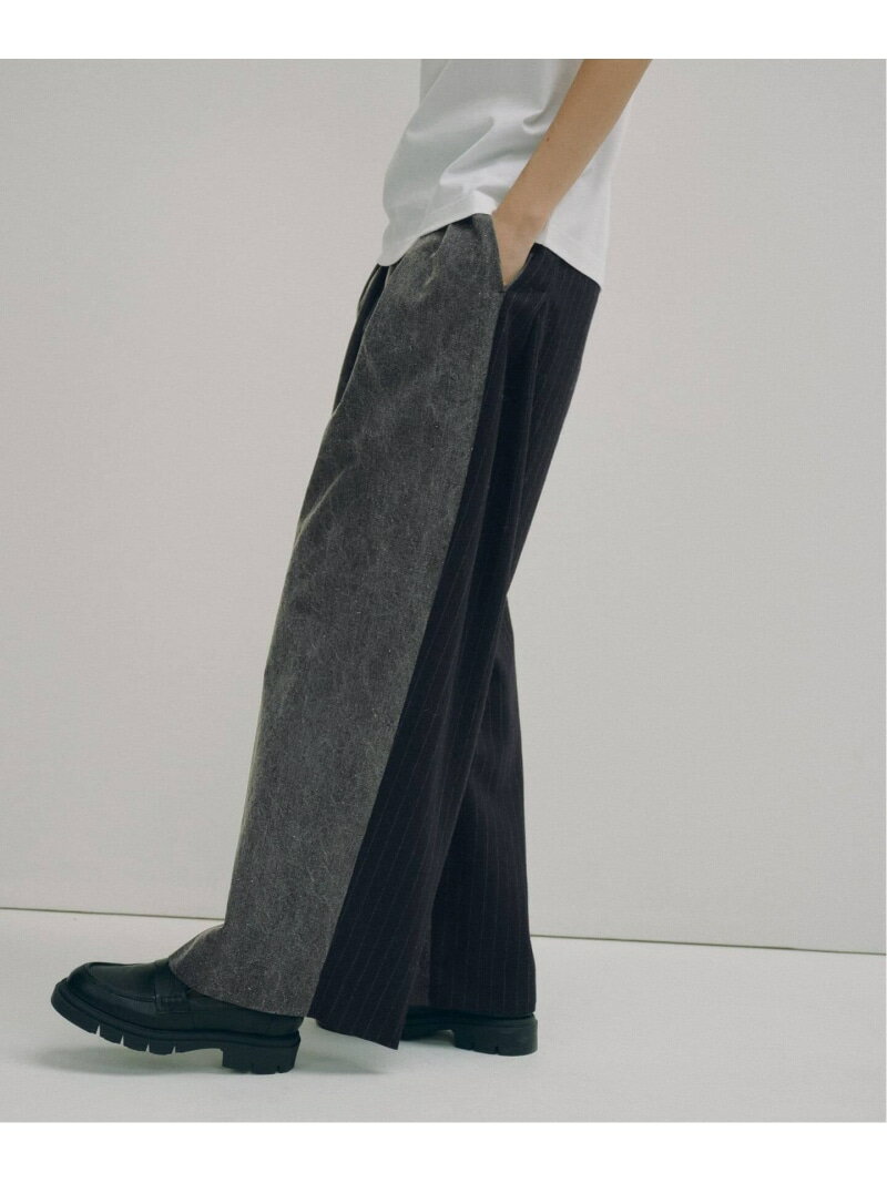 Rakuten - 《予約 / 一部店舗+WEB限定》Glyph Combination Pants Glyph スピックアンドスパン パンツ スラックス・ドレスパンツ ブラック【先行予約】*【送料無料】[Rakuten Fashion]