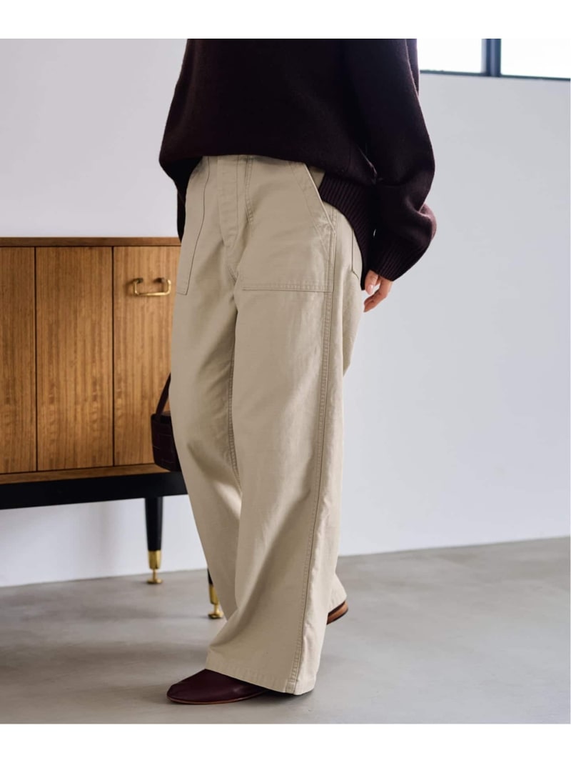 ≪追加≫ミリタリースラブバックサテンベイカーパンツ3 FRAMeWORK フレームワーク パンツ カーゴパンツ ..