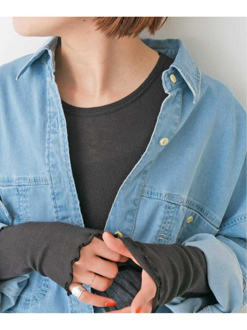 シアーリブロンT Spick & Span スピックアンドスパン トップス カットソー・Tシャツ グレー ホワイト ベージュ【送料無料】[Rakuten Fashion]のサムネイル