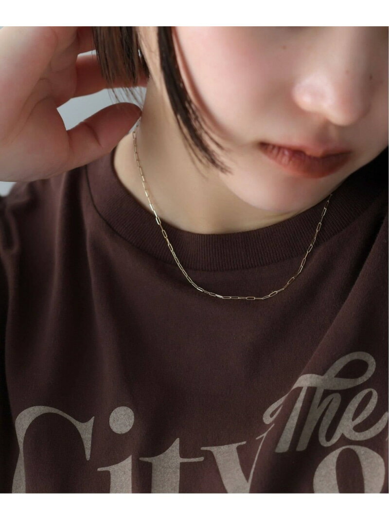 Pink - ペーパークリップチェーン40cmネックレス K10 Lilas スピックアンドスパン アクセサリー・腕時計 ネックレス ゴールド【送料無料】[Rakuten Fashion]