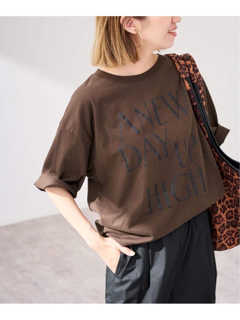 Rakuten - ≪予約≫天竺ロゴT FRAMeWORK フレームワーク トップス カットソー・Tシャツ グレー ホワイト ブラウン【先行予約】*【送料無料】[Rakuten Fashion]