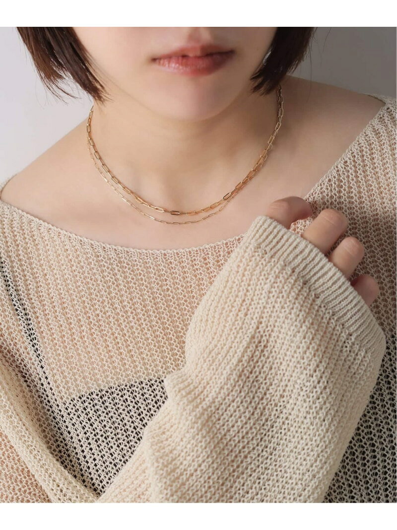 中空ペーパークリップチェーン40cmネックレス spick-and-span-10026742 Spick&Span サンプル画像2
