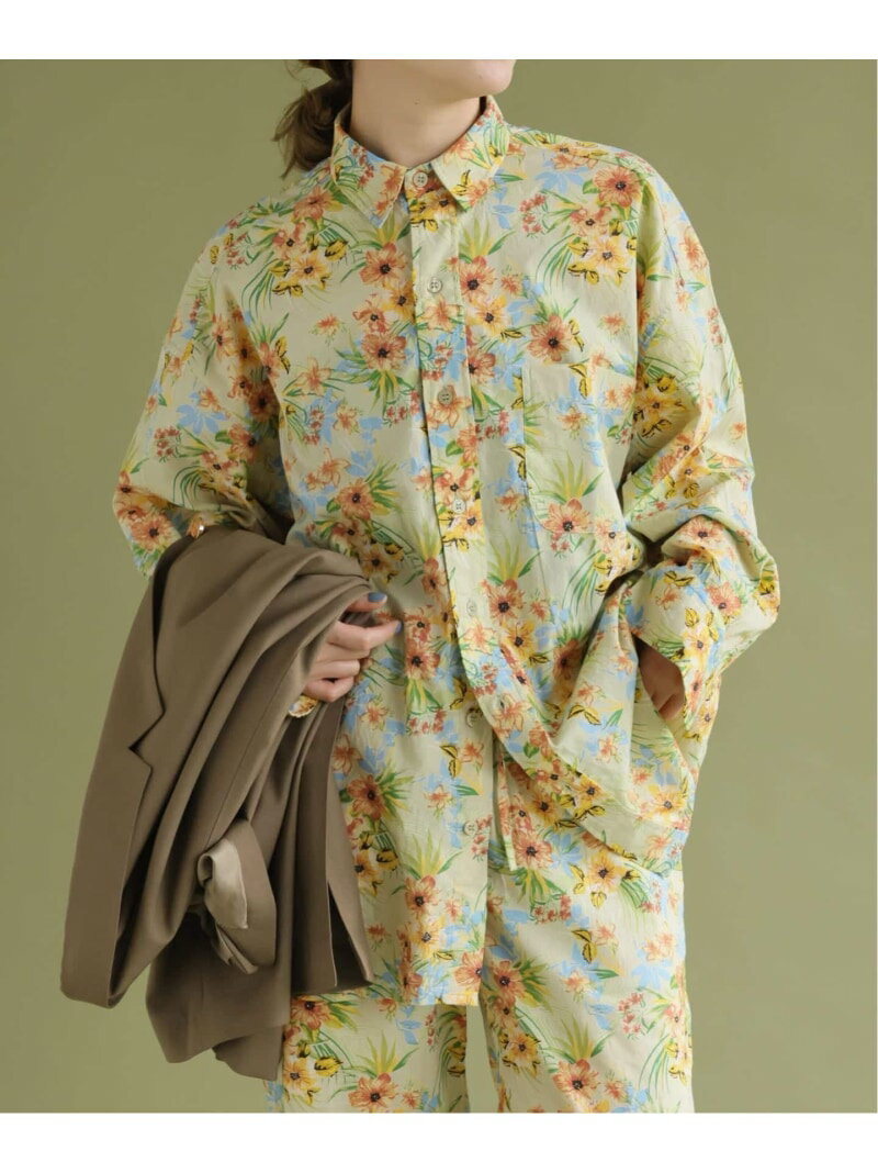 Rakuten - VIAN / ヴィアン 別注 Flower Big Shirt Spick & Span スピックアンドスパン トップス シャツ・ブラウス グリーン【送料無料】[Rakuten Fashion]