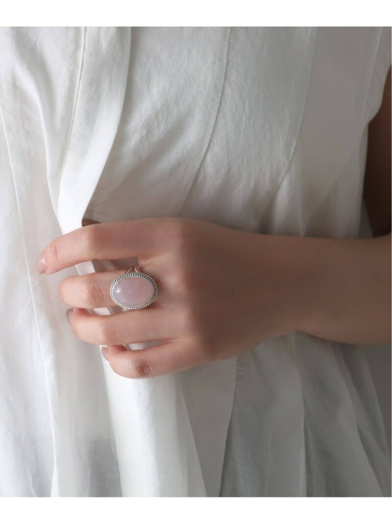 Rakuten - 《予約》【SAMH by LILAS】ローズクォーツリング SV Lilas スピックアンドスパン アクセサリー・腕時計 リング・指輪 シルバー【先行予約】*【送料無料】[Rakuten Fashion]