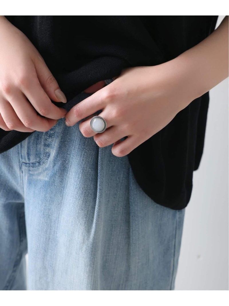 Rakuten - 《予約》【SAMH by LILAS】 Vintagelike ホワイトムーンストーンリング SV Lilas スピックアンドスパン アクセサリー・腕時計 リング・指輪 シルバー【先行予約】*【送料無料】[Rakuten Fashion]