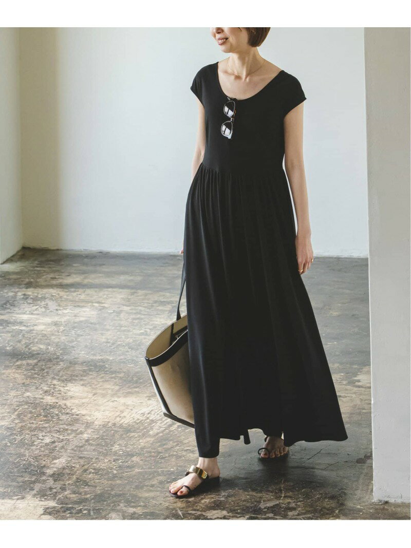 【SALE／30%OFF】ハイツイストスムースワンピース NOBLE ノーブル ワンピース・ドレス ワンピース ブラック【RBA_E】【送料無料】[Rakuten Fashion]のサムネイル
