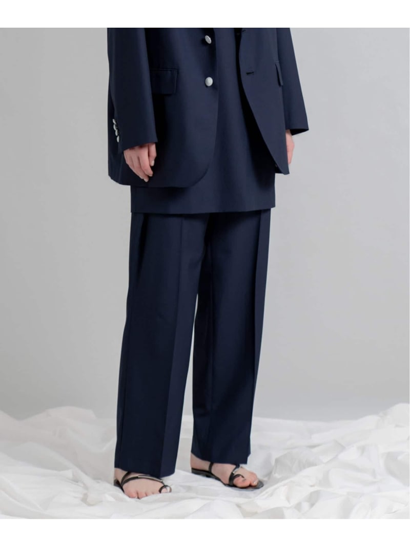 Rakuten - 【CANONICO Pants / カノニコパンツ】 CALMER スピックアンドスパン パンツ スラックス・ドレスパンツ ネイビー グレー【送料無料】[Rakuten Fashion]