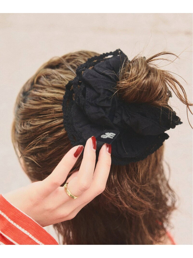 Rakuten - 《予約》a&m レースシュシュ Spick & Span スピックアンドスパン ヘアアクセサリー その他のヘアアクセサリー ホワイト ブラック【先行予約】*[Rakuten Fashion]