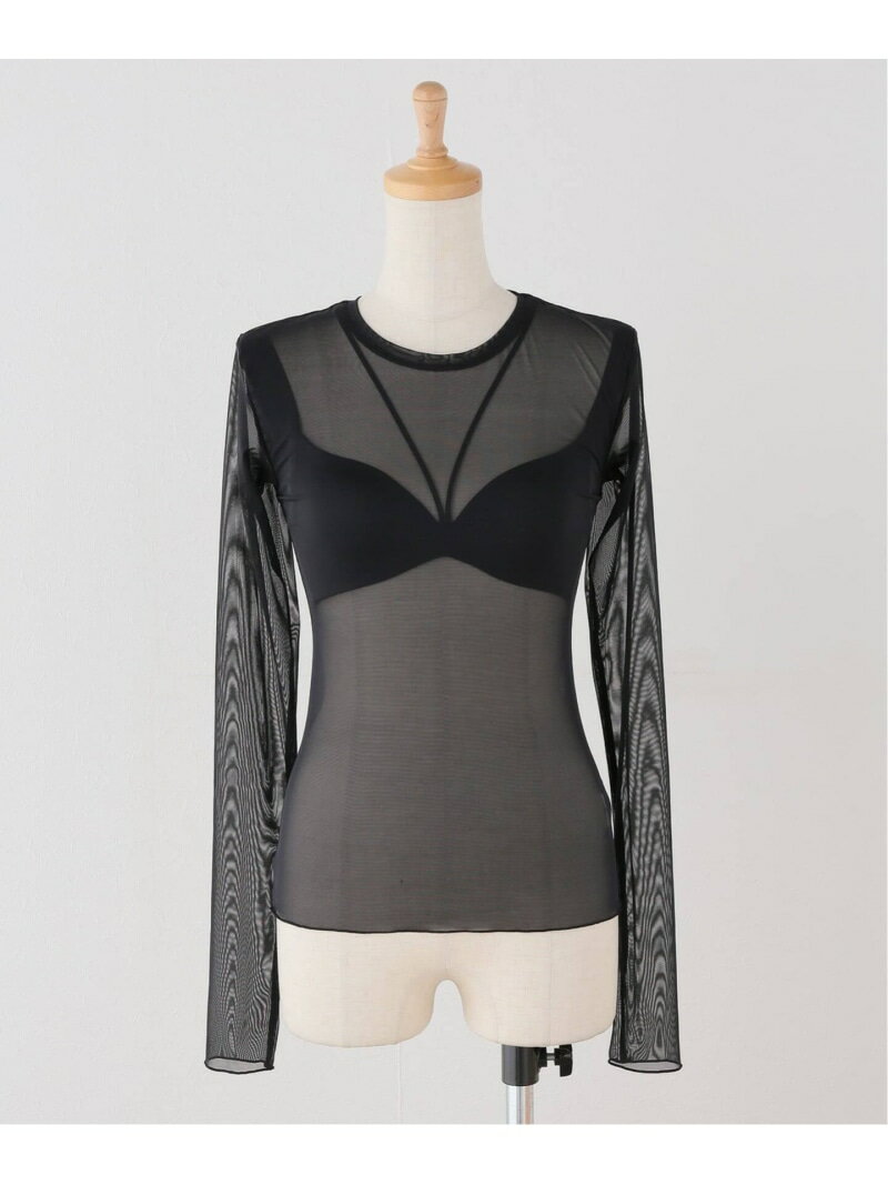 NICENICE MOMENT/ナイスナイスモーメント MESH LS SHELL NOBLE ノーブル インナー・ルームウェア その他のインナー・ルームウェア ブラック ベージュ【送料無料】[Rakuten Fashion]